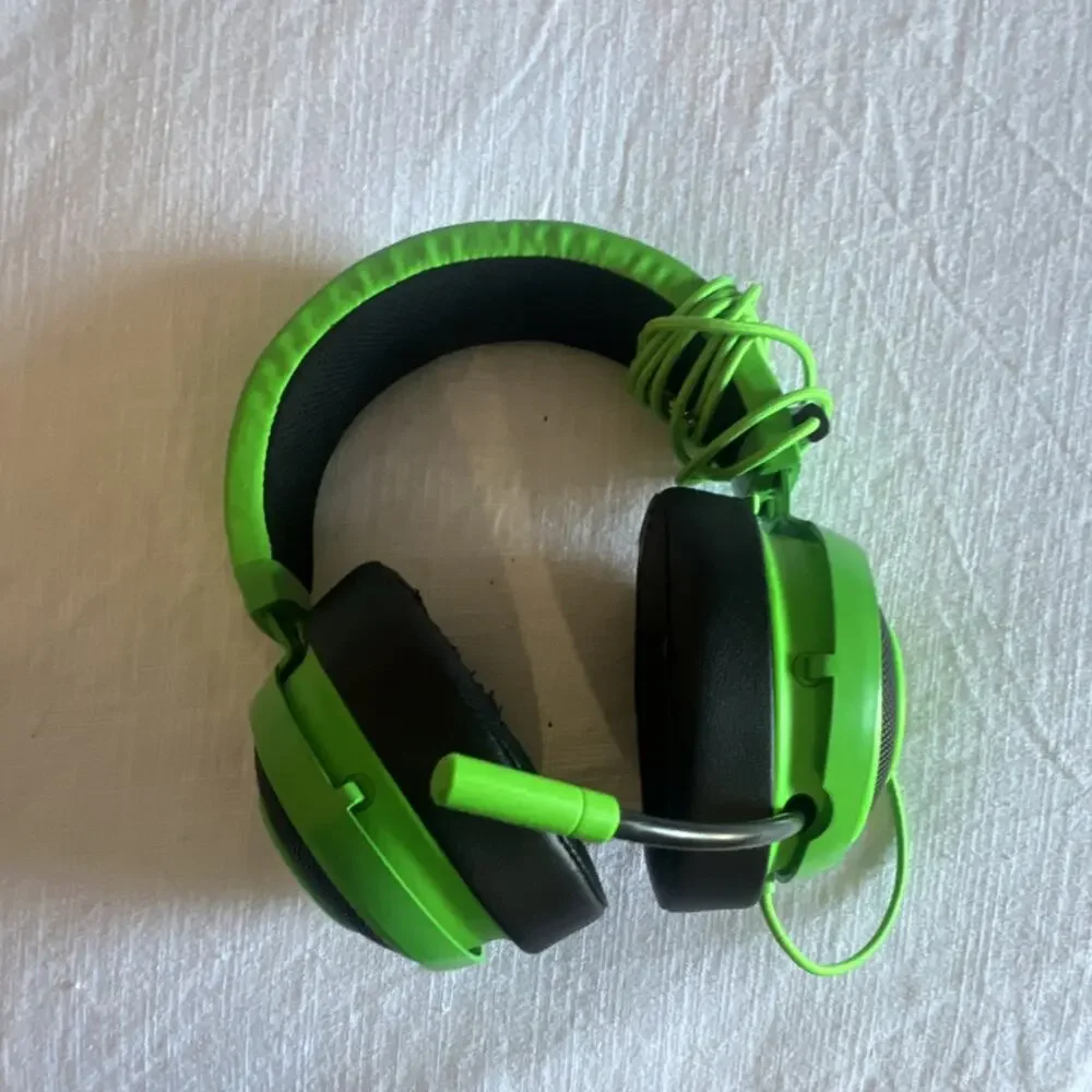 Razer RAZR Wired 3.5mm Over-Ear Headset Green/Black Retractable Boom Mic